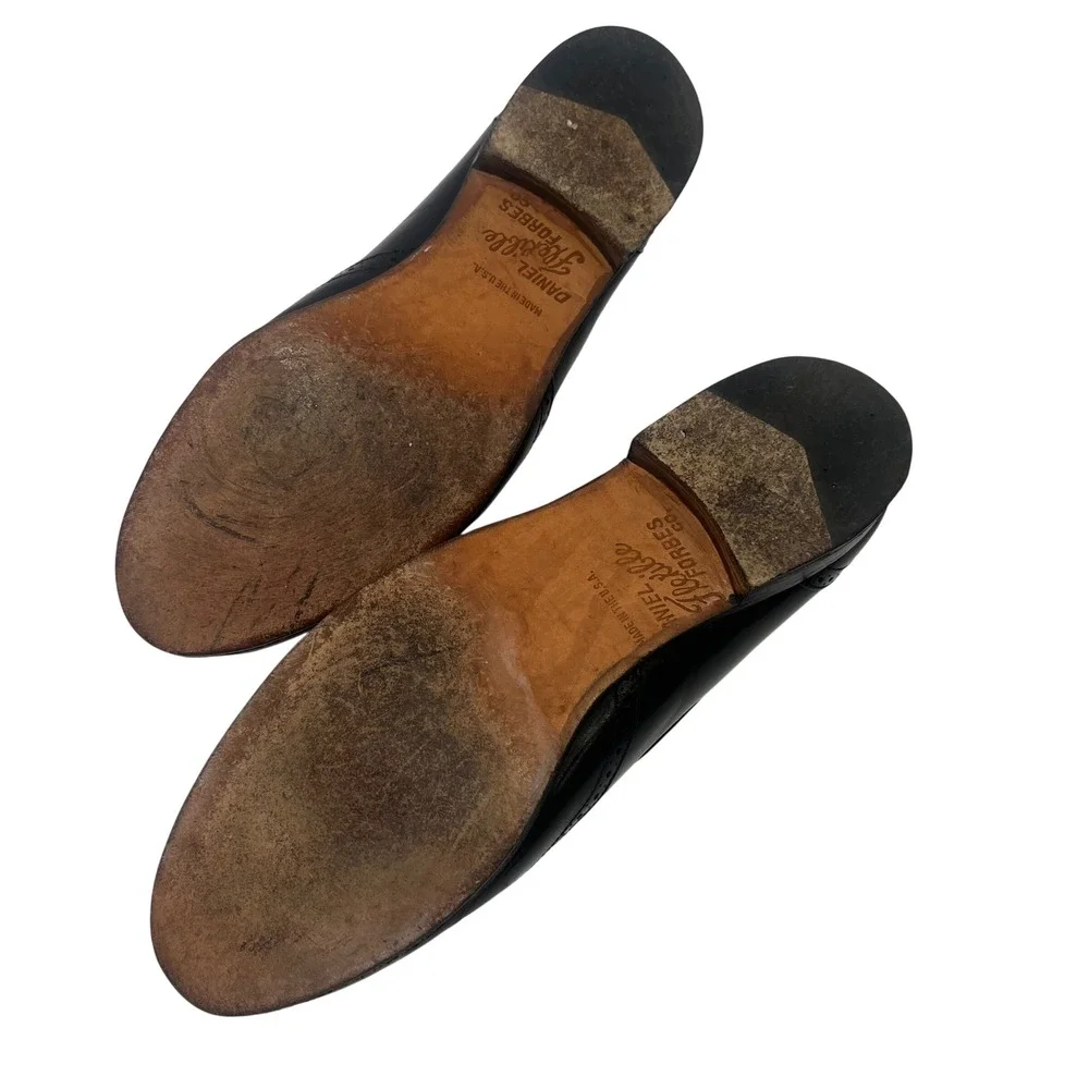 Johnston & Murphy Daniel Forbes Black Tassel Kiltie Leather Loafers 8 USA Read